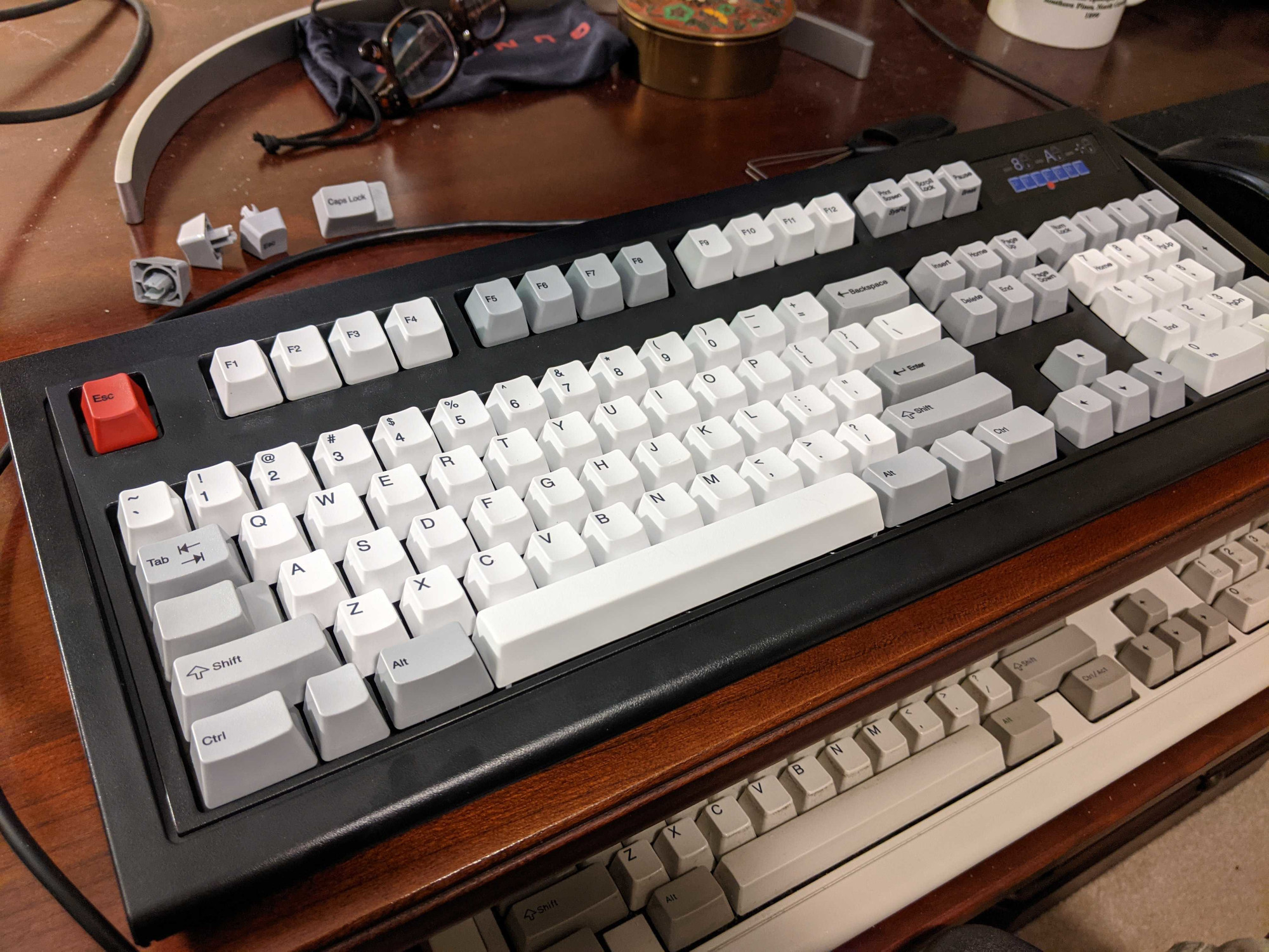 Unicomp New Model M with some custom keycaps.